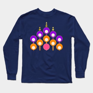 Groovy retro bubbles Long Sleeve T-Shirt